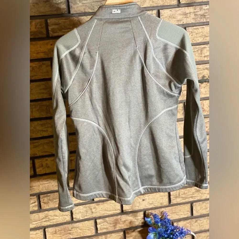 ‎Fila fitted workout jacket grey medium - Picture 7 of 7